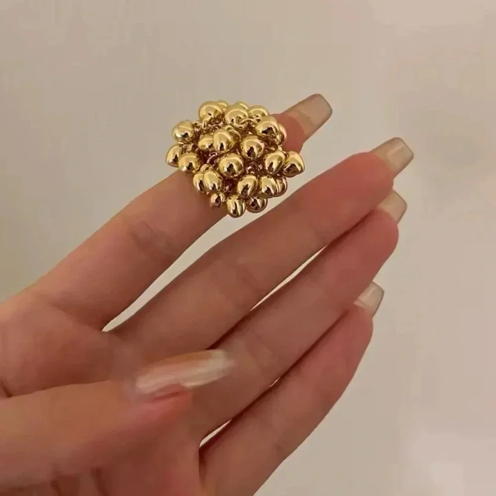 Baroque Ball Cluster Ring
